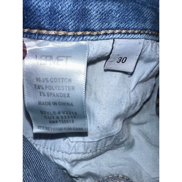 Vervet Straight Leg High Rise Distressed Jeans  Size 30 - Picture 12 of 16